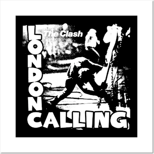 THE CLASH - LONDON CALLING - GUITAR SLAM (WHITE) Posters and Art